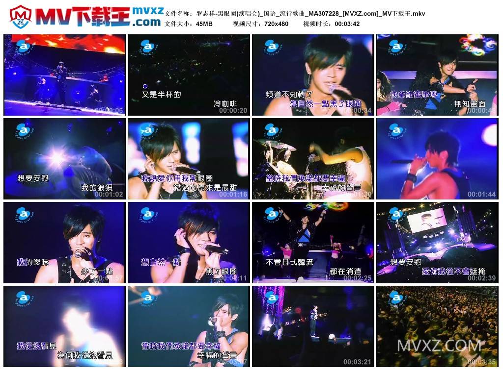 罗志祥-黑眼圈(演唱会)_国语_流行歌曲_MA307228